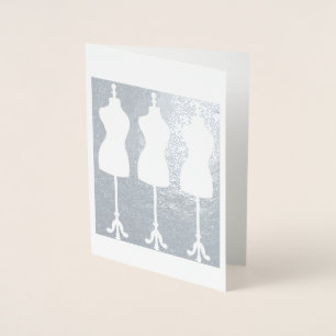 Dressform Mannequin Fashion Seamstress Nähen Folienkarte