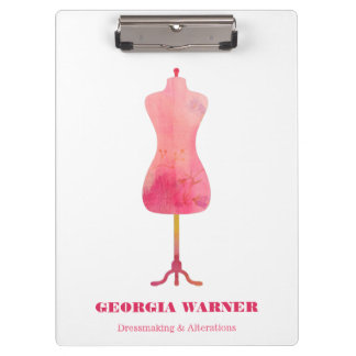 Dressmaker Seamstress Schneider Bekleidung Mannequ Klemmbrett