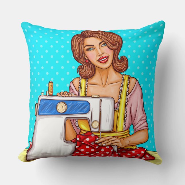 Dressmaker Throw Kissen (Vorderseite)