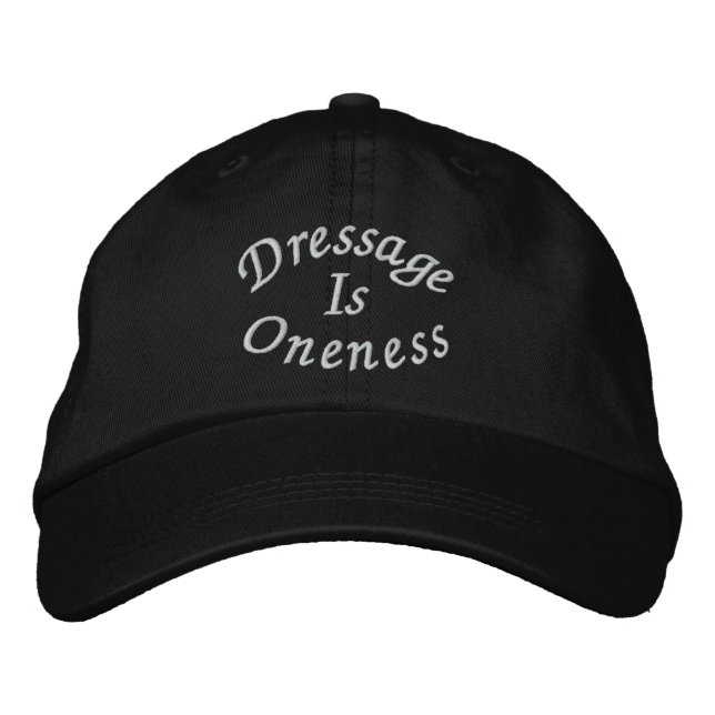 Dressur ist Einsamkeit Bestickte Baseballkappe (Vorderseite)