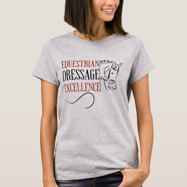 Dressur; Reitsport T-Shirt (Vorderseite)