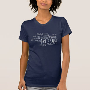 Dressurbewegungen Shirt Design in Weiß