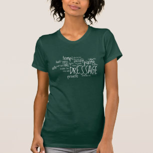Dressurbewegungen Shirt Design in Weiß