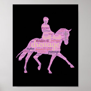 Dressurgeschenk für Reitsportler Poster