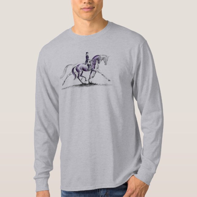 Dressurpferd in Trot Piaffe T-Shirt (Vorderseite)