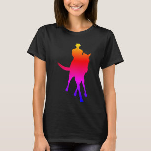 Dressurpferd und Reiter Halbpässe T-Shirt