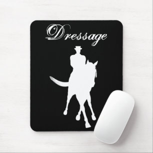 Dressurpferd und Silhouette Mousepad