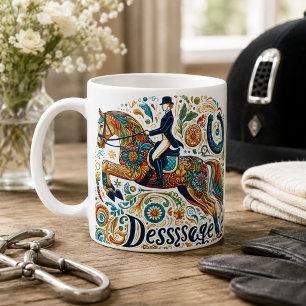 Dressurreiter Pferd Tasse