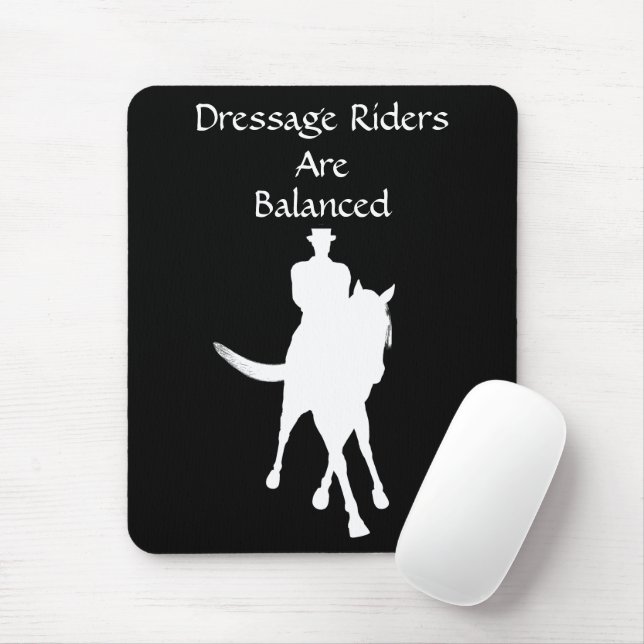 Dressurreiter sind ausgeglichene Pferde Mousepad (Mit Mouse)