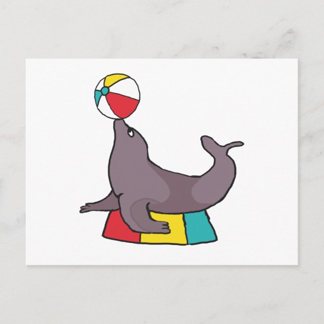 Dressurrobbe Postkarte (Vorderseite)