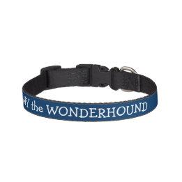 Dressy Midnight Blue Hundehalsband Personalisiert Leine