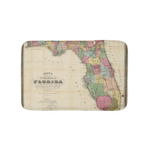 Drews neue Karte des Staat von Florida Badematte