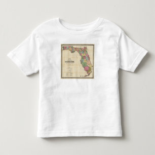 Drews neue Karte des Staat von Florida Kleinkind T-shirt