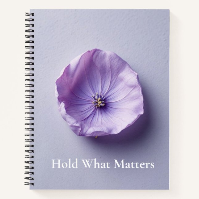 Dried Petal Preservation | Delicate Botanical Art Notizbuch (Vorderseite)