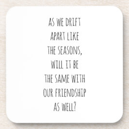 Drift Apart Hard Plastic Untersetzer