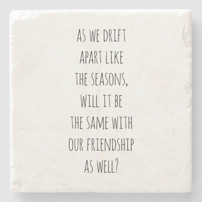 Drift Apart Stone Untersetzer (Vorderseite)