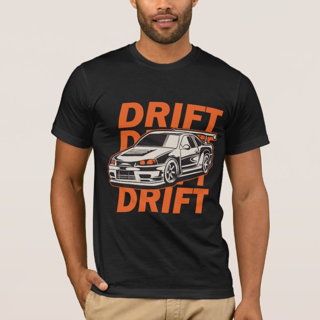 Drift-Autorennen  T-Shirt (Vorderseite)