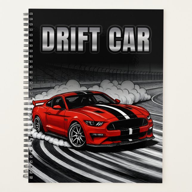 Drift Car Red Muscle Planer (Vorderseite)