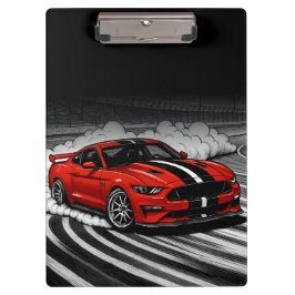 Drift Car Roter Muscle Klemmbrett