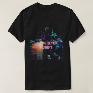 Drift-Rennsport schwarzes Lyon 53 T-Shirt
