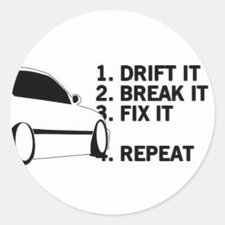 Drift Runder Aufkleber