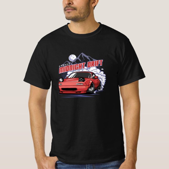 Drift um Mitternacht T-Shirt (Vorderseite)