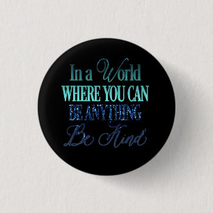 Driften von Glitzer Inspiration Zitat Button