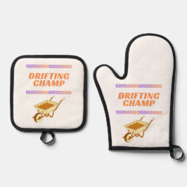 Driftmeister Ofenhandschuh & Topflappen-Set