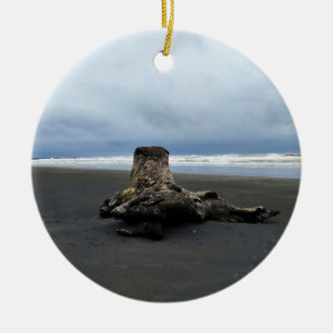 Driftwood am Strand von Benson, Cape Enttäuschung, Keramik Ornament