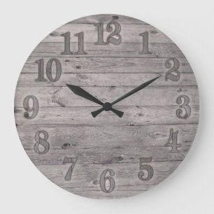 Driftwood Background Große Wanduhr