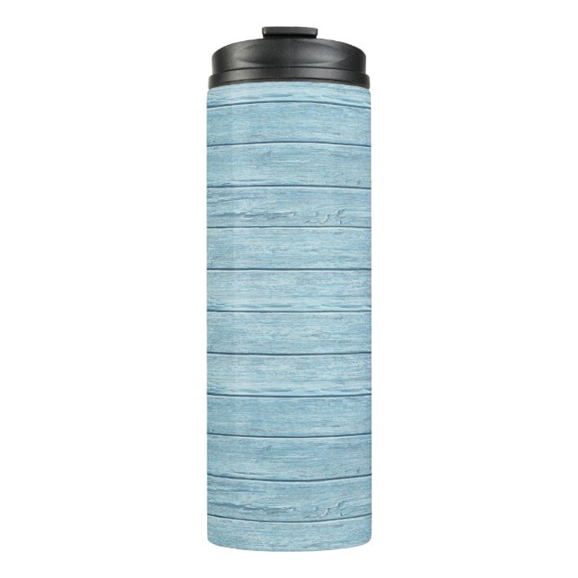Driftwood Beach Design Thermal Tumbler. Thermosbecher (Vorderseite)