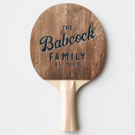 Driftwood Boards Retro Family Name & Year Tischtennis Schläger