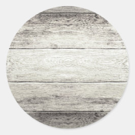 Driftwood-Hintergrund Runder Aufkleber