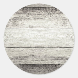 Driftwood-Hintergrund Runder Aufkleber