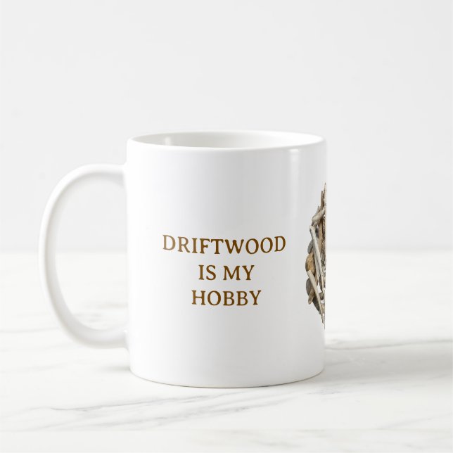 DRIFTWOOD-INSPIRED WHITE CERAMIC MUG KAFFEETASSE (Links)