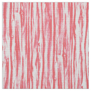 Driftwood-Muster - Korallenrosa und Weiß Stoff
