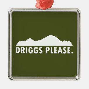 Driggs Idaho, bitte Ornament Aus Metall