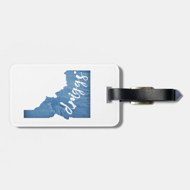 Driggs Idaho Wood Grain Gepäckanhänger (Rückseite horizontal)