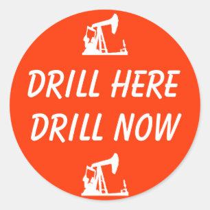 DRILL HIER, DRILL JETZT Stickers
