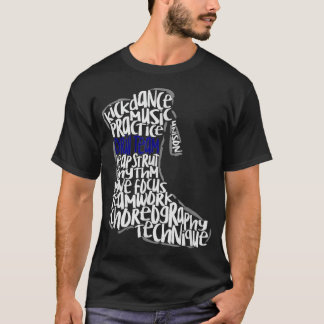 Drill Team Marching Band Word Cloud Art T-Shirt