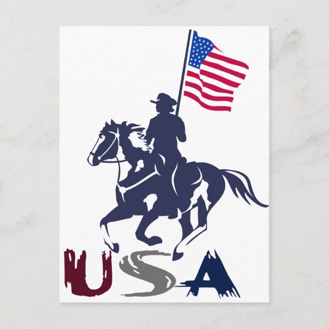 Drill Team USA Paint Postkarte (Vorderseite)