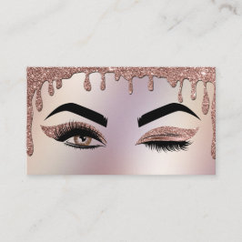Drilling Gold Makeup artist Wink Eye Lashes Visitenkarte