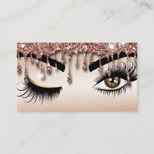Drilling Gold Makeup artist Wink Eye Lashes Visitenkarte