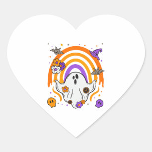 Drilling Rainbow Ghost Halloween Kostüme Männer Fr Herz-Aufkleber