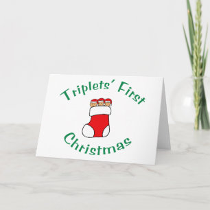 Drillinge erstes Weihnachten - Socke (ohne Datum)