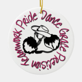 Drillteam - Tanz-Anmut-Präzisions-Teamwork-Stolz Keramik Ornament