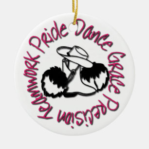 Drillteam - Tanz-Anmut-Präzisions-Teamwork-Stolz Keramik Ornament