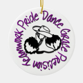 Drillteam - Tanz-Anmut-Präzisions-Teamwork-Stolz Keramikornament