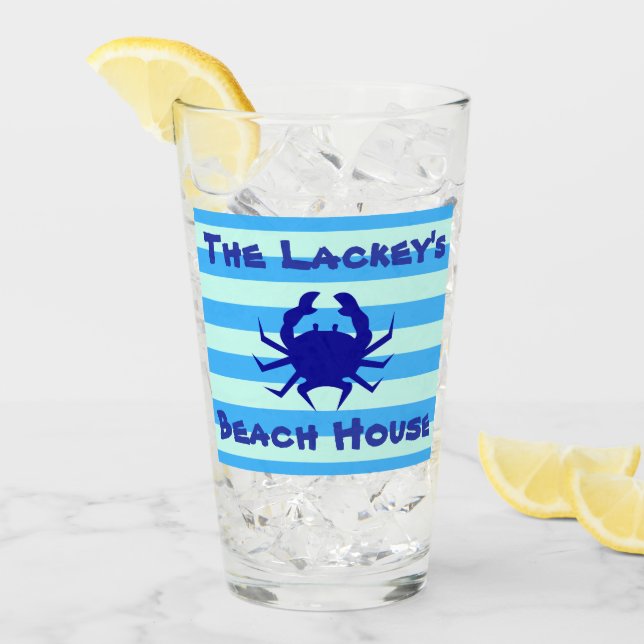 Dringende Gläser im Nautical Crab Beach House (Vorderseite Ice)