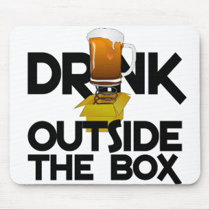 Drink außerhalb des Box-Mousepads Mousepad